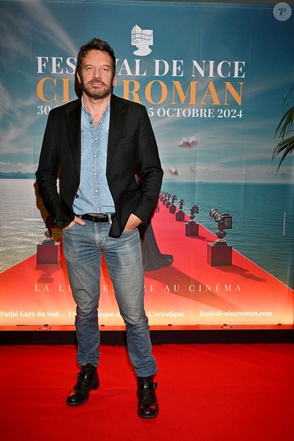 Samuel Le Bihan pour le film "Seul" durant la 6ème édition du festival Cinéroman dédié aux adaptations cinématographiques de roman à Nice le 3 octobre 2024, au cinéma Pathé Gare du Sud. © Bebert / Jacovides / Bestimage