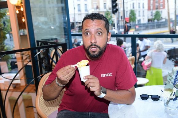 Exclusif - Majid Berhila - Inauguration du restaurant du rappeur Black M, le "Merci Charles !" au 35 Bd Berthier 750017 à Paris le 8 juin 2023. © Rachid Bellak/Bestimage