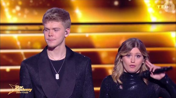 À l'issue d'une nouvelle soirée musicale d'exception, avec parterre d'invités à l'image de Sting, Santa ou encore Charlotte Cardin, c'est finalement Marine qui a été choisie par les téléspectateurs. 



Charles et Marine dans la demi-finale de la Star Academy 2024, le 11 janvier 2025 sur TF1