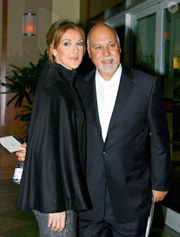 Céline Dion et son mari René Angelil arrivent à la soirée de charité New York Presbyterian/Weill Cornell, en 2004.
