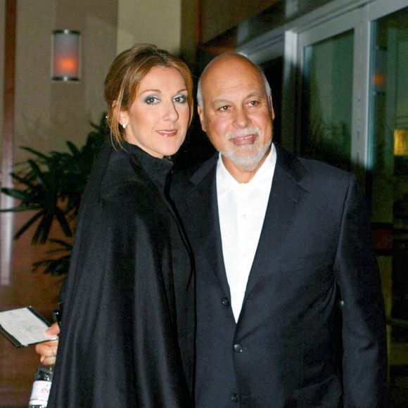 Céline Dion et son mari René Angelil arrivent à la soirée de charité New York Presbyterian/Weill Cornell, en 2004.