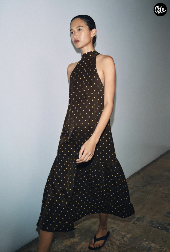 ROBE HALTER À POIS ZW COLLECTION