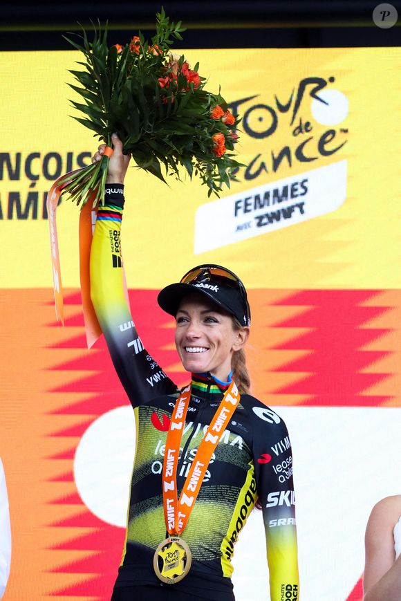Pauline Ferrand Prevot / Visma lors de la 8ème étape du Tour de France féminin 2025 le 2 août 2025 à Saint-François-Longchamp , France. Photo by Stephane Pillaud/Icon Sport/ABACAPRESS.COM