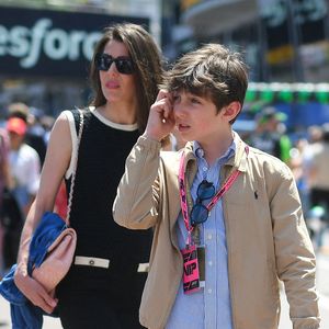 Charlotte Casiraghi et son fils Raphaël Elmaleh  lors du Grand Prix de Formule 1 (F1) Tag Heuer de Monaco le 25 mai 2025. © Lionel Urman/Bestimage