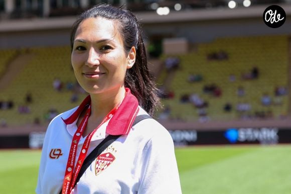 Marie Ducruet lors du match de football caritatif au stade Louis II de Monaco opposant les Barbagiuans aux pilotes de l'équipe Nazionale Piloti dans le cadre de la "Racing Stars Football Cup" le 3 juin 2026. © Albuquerque/Bestimage