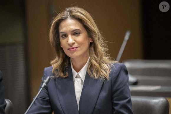 CNews La journaliste Sonia Mabrouk devant la commission d'enquête parlementaire sur les procédures d'attribution des autorisations des services nationaux de télévision à l'Assemblée nationale à Paris, le 29 février 2024. Photo by Eliot Blondet / ABACAPRESS.COM