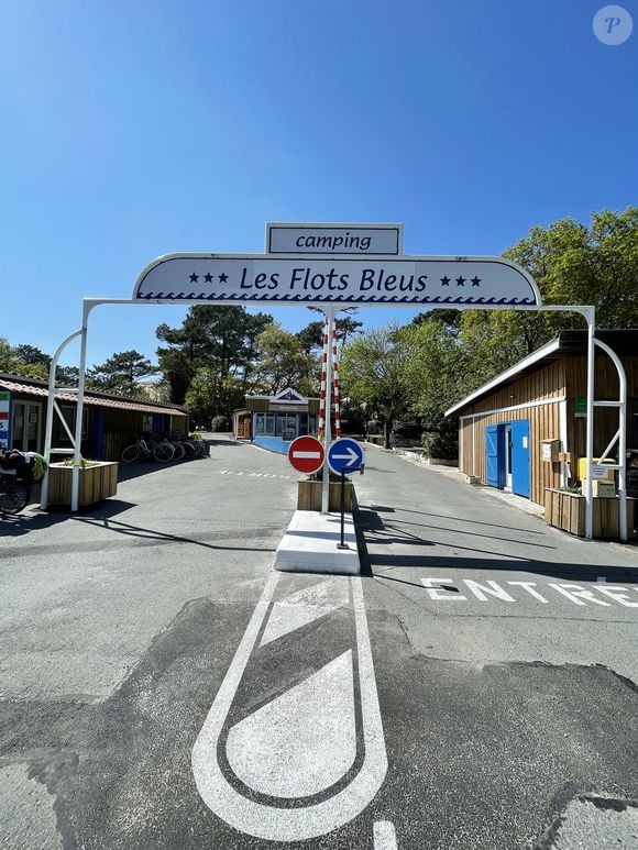 Exclusif - Illustration du Camping des Flots Bleus au printemps avant qu'il ne soit entièrement ravagé par les flammes lors des incendie au Pyla sur Mer le 30 avril 2022. Ce lieu avait servi de décor au film 'Camping' avec F. Dubosc. © Denis Guignebourg/Bestimage