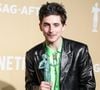 L'acteur a passé une grande partie de sa jeunesse à  Chambon-sur-Lignon, dans la Haute-Loire.

Timothée Chalamet au photocall des lauréats (pressroom) de la 31ème édition des SAG Awards (Screen Actors Guild Awards) au Shrine Auditorium de Los Angeles, Californie, Etats-Unis, le 23 février 2025. © RALL/Backgrid USA/Bestimage