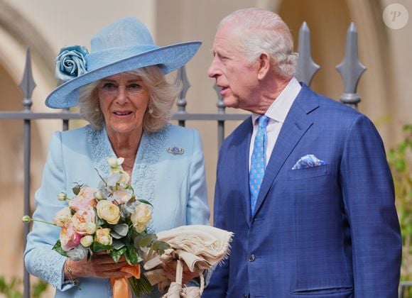 Le roi Charles III d’Angleterre et la reine Camilla (Camilla Parker Bowles, reine consort d’Angleterre) assistent à l’office de matines de Pâques à la chapelle Saint-Georges, château de Windsor, Windsor, Berkshire, Royaume-Uni, le 20 avril 2025.

© Kirsty Wigglesworth / WPA-Pool