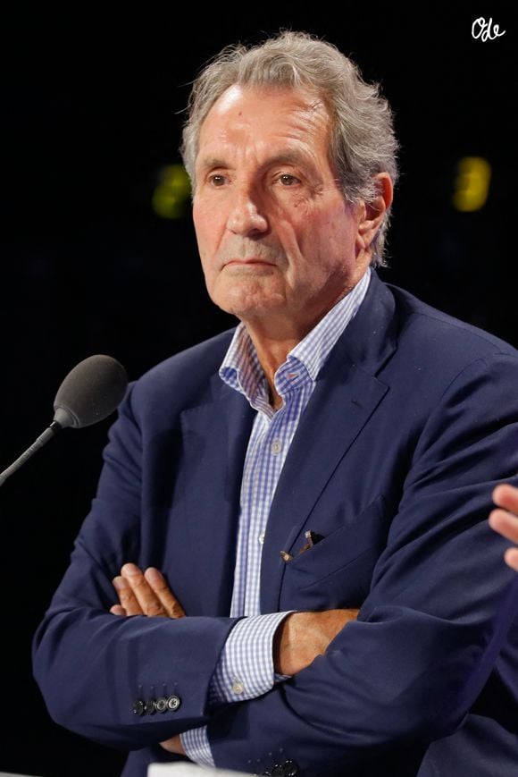 Jean-Jacques Bourdin - Conférence de presse de rentrée de BFMTV saison 2021/2022 à l'Altice Campus à Paris, France, le 25 août 2021. © Christophe Clovis/Bestimage