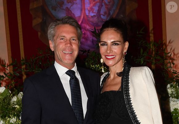 Emmanuel-Philibert de Savoie et Adriana Abascal au dîner de gala. Rome, Palazzo Ruspoli Dîner de gala pour le concert d'Omar Harfouch au Parlement italien. Italie, Rome. Photo par IPA/ABACAPRESS.COM