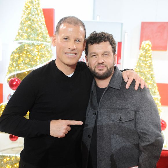 Exclusif - Mathieu Baumel et Claudio Capéo - Enregistrement de l'émission Vivement dimanche au studio Rive gauche, présentée par Michel Drucker le 16 décembre 2025. . Diffusion sur France 3 le 04/01/2026 . © Guillaume Gaffiot / Bestimage