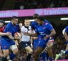 Uini Atonio avait participé à deux Coupes du Monde et remporté le Grand Chelem en 2022.

Jonathan Danty, Uini Atonio, Paul Willemse, Anthony Jelonch lors du match de rugby des Six Nations 2022 entre le Pays de Galles et la France le 11 mars 2022 au Principality Stadium de Cardiff, Pays de Galles.

© Laurent Layris / Panoramic / Bestimage