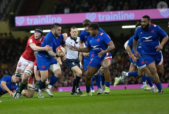Uini Atonio avait participé à deux Coupes du Monde et remporté le Grand Chelem en 2022.

Jonathan Danty, Uini Atonio, Paul Willemse, Anthony Jelonch lors du match de rugby des Six Nations 2022 entre le Pays de Galles et la France le 11 mars 2022 au Principality Stadium de Cardiff, Pays de Galles.

© Laurent Layris / Panoramic / Bestimage