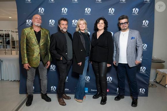 Exclusif - Ahmed Mouici, Pablo Villafranca, Lisbet Guldbaek, Anne Warin et Pedro Alves  - Photocall de la comédie musicale "Les 10 commandements - l'envie d'aimer" à la Seine Musicale à Boulogne-Billancourt le 6 juin 2024 © Gaffiot-Perusseau/Bestimage