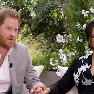 La chaîne CBS va diffuser l'entretien intitulé "Meghan & Harry" entre le prince Harry, Meghan Markle et la présentatrice américaine Oprah Winfrey, qui sera diffusé le 7 mars. Un échange qui promet son lot de révélations explosives.
© Capture TV CBS via Bestimage