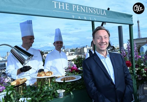 Stéphane Bern - Réouverture du rooftop « L'heure dorée » de l'hôtel Peninsula à Paris le 10 juin 2026. © Rachid Bellak/Bestimage