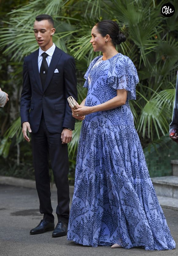 Le duc et duchesse de Sussex rencontrent le roi du Maroc Mohammed VI et son fils le prince héritier du Maroc, Moulay Hassan, lors d'une audience privée dans leur résidence à Rabat dans le cadre de leur voyage officiel au Maroc, le 25 février 2019.