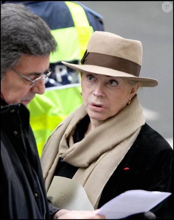 Geneviève Page aux obsèques de Georges Wilson, à Paris DOMINIQUE JACOVIDES / BESTIMAGE