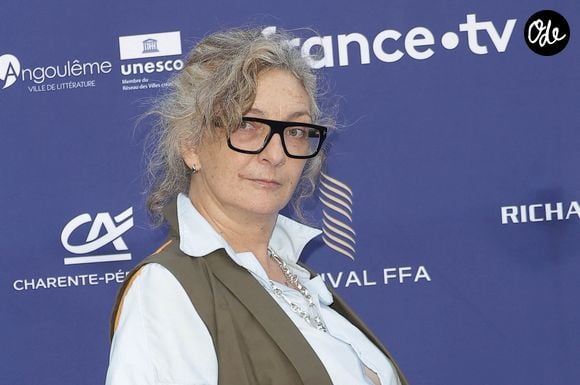 Corinne Masiero au photocall de la soirée (Tapis bleu) lors de la 19ème édition du festival du film francophone d'Angoulême le 25 août 2026. © Coadic Guirec / Bestimage