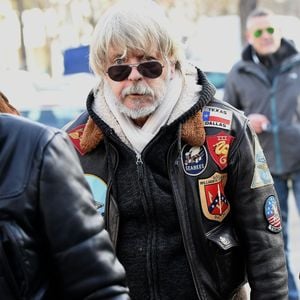 Renaud Sechan, Lola Sechan et Romane Serda lors des obsèques de Thierry Sechan au cimetière Montparnasse le 16 janvier 2019 a Paris, France. Photo by ABACAPRESS.COM