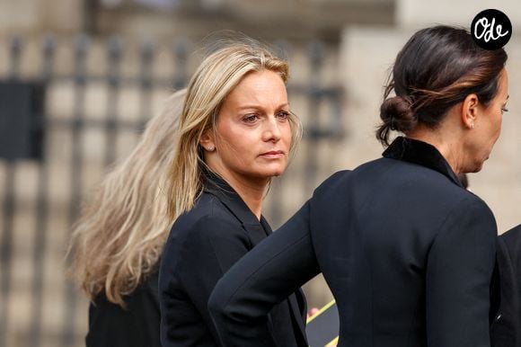 Audrey Crespo-Mara - Arrivées aux obsèques de Mathilde Favier en l'église Saint-Sulpice à Paris, le 31 aout 2026. © Dominique Jacovides-Cyril Moreau/Bestimage