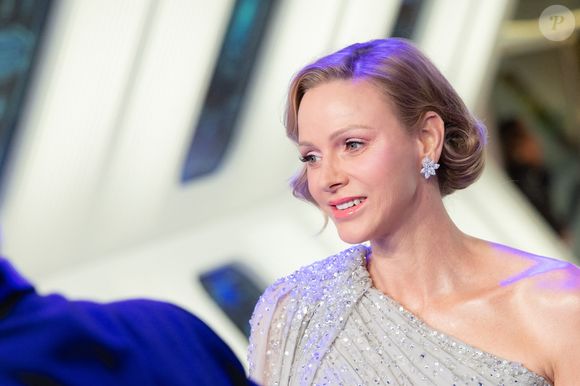 S.A.S. la princesse Charlène de Monaco assiste à la 70e édition du Bal de la Rose au Sporting Club de Monte-Carlo à Monaco, le 21 mars 2026. © Olivier Huitel/Pool Monaco/Bestimage