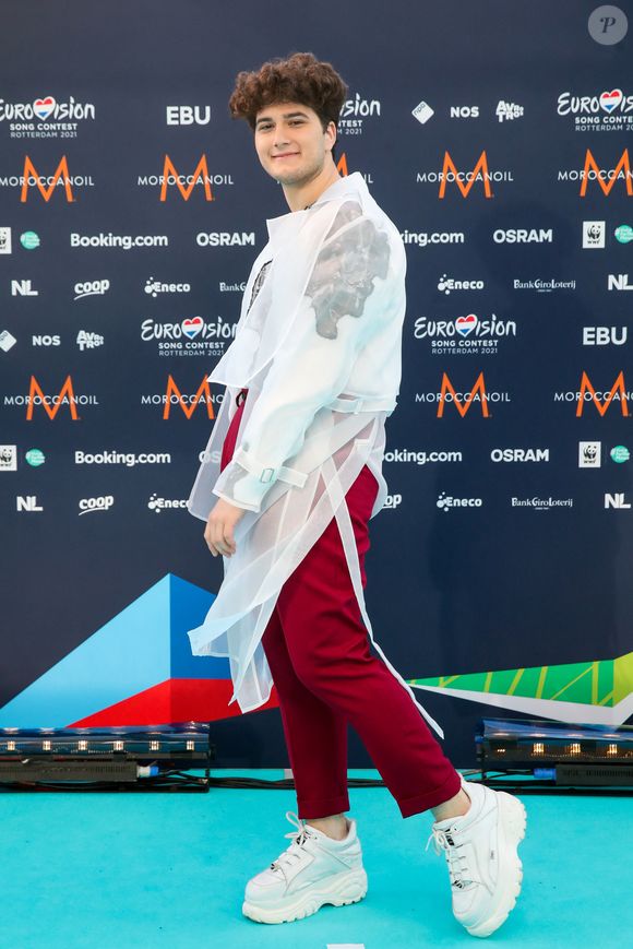 Photocall des participants au concours Eurovision 2021 à Rotterdam le 16 mai 2021.
