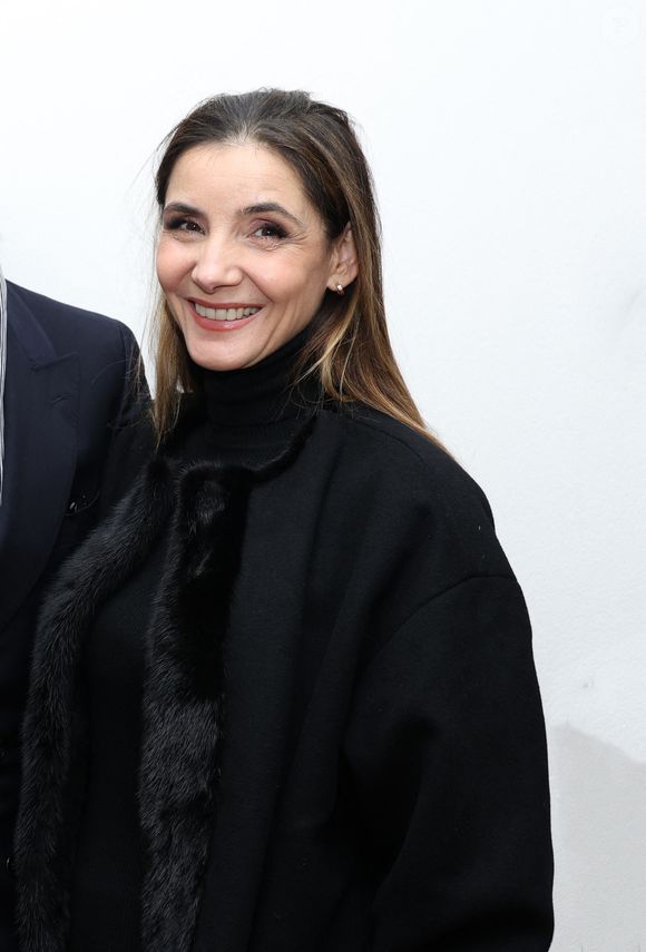 Exclusif - La princesse Clotilde Courau de Savoie - Vernissage de l'exposition "Liaisons dangereuses & Métamorphoses" du créateur Elie Top à l'occasion de ses 10 ans de création chez Christie's à Paris le 27 janvier 2025. © Denis Guignebourg/BestImage