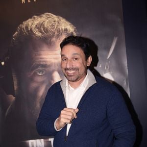 Bruno Salomone à la première du film "On the Line" dans la dernière salle de cinéma du quartier Saint-Germain-des-Prés le Silencio des Prés à Paris, France, le 12 janvier 2023. © Rachid Bellak/Bestimage