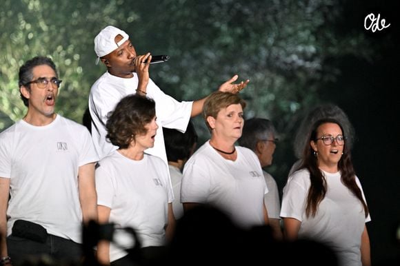 Soprano durant Corsu Mezu Mezu, le concert emmené par Patrick Fiori qui a eu lieu au stade Orange Vélodrome à Marseille, le 22 mai 2026, diffusé le 28 août sur France 3.. © Bruno Bebert/Bestimage