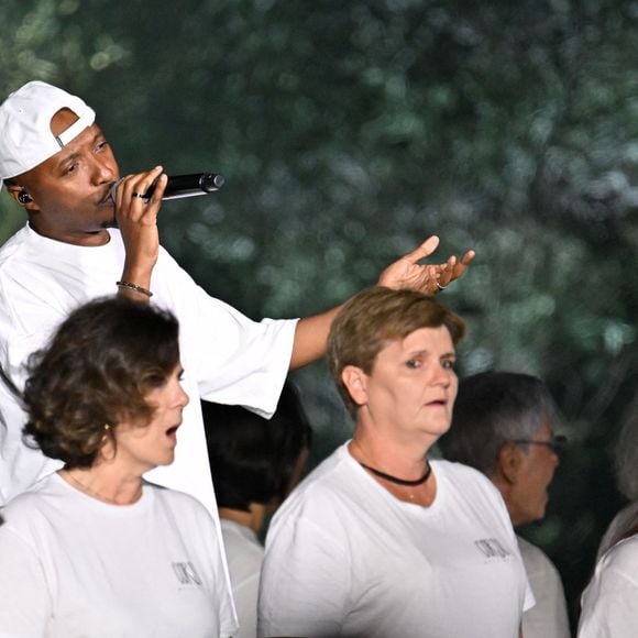 Soprano durant Corsu Mezu Mezu, le concert emmené par Patrick Fiori qui a eu lieu au stade Orange Vélodrome à Marseille, le 22 mai 2026, diffusé le 28 août sur France 3.. © Bruno Bebert/Bestimage