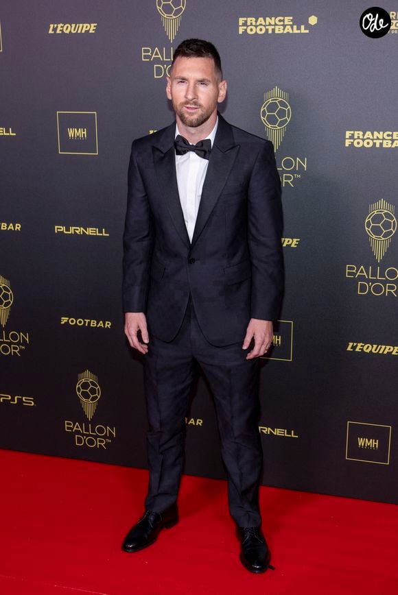 Lionel Messi - Photocall de la 67ème cérémonie du Ballon d’Or au Théâtre du Chatelet à Paris le 30 octobre 2023. © Cyril Moreau/Bestimage