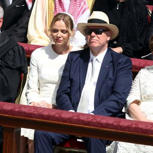 Rome, Italie, Italie : Rome, Rite d'intronisation du Pape Léon XIV (Pape Léon XIV) - cérémonie d'installation et début de pontificat, Sur la photo : Le prince Albert II de Monaco et la princesse Charlène de Monaco © Zuma Press / Bestimage