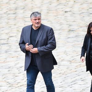 David Douillet assistant à la cérémonie des funérailles de Serge Dassault, la cour de l'Hôtel des Invalides le 31 mai 2018 à Paris, France. Photo par Eliot Blondet/ABACAPRESS.COM