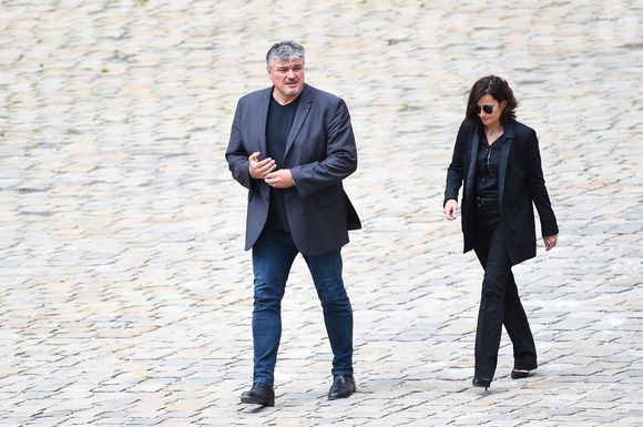 David Douillet assistant à la cérémonie des funérailles de Serge Dassault, la cour de l'Hôtel des Invalides le 31 mai 2018 à Paris, France. Photo par Eliot Blondet/ABACAPRESS.COM