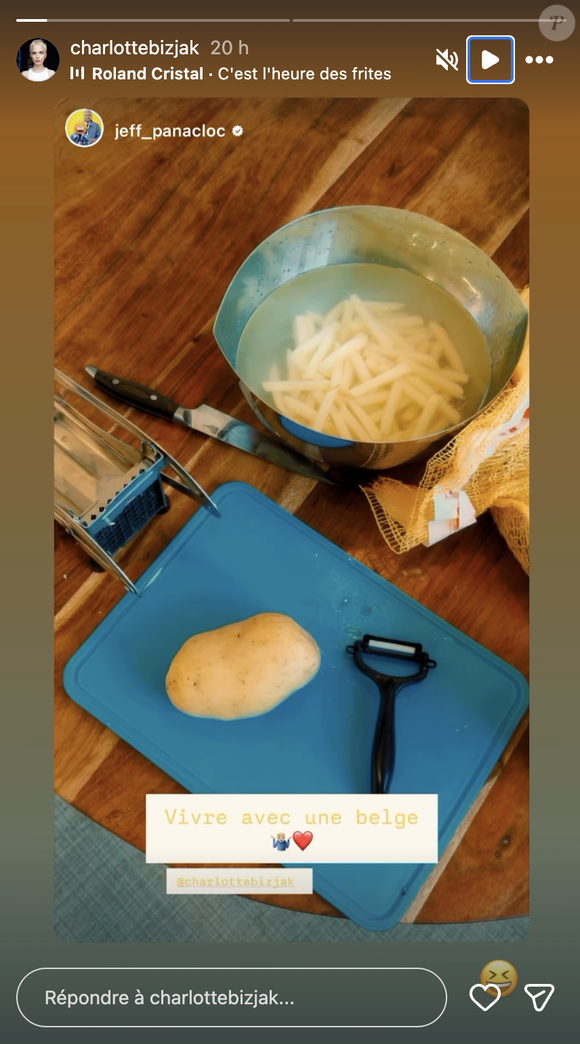 … entre humour, frites maison et "bêtises" du petit-déjeuner ! 

Jeff Panacloc et Charlotte Bizjak officialisent leur couple via une story Instagram postée le 1er décembre 2025 @charlottebizjak