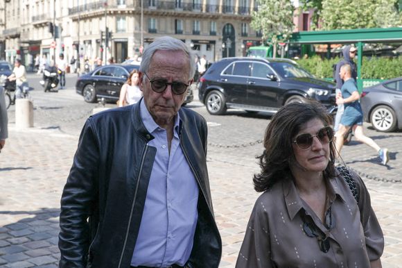 Fabrice Luchini assiste aux obsèques de Philippe Labro à l'église Saint Germain des Prés à Paris, France, le 13 juin 2025. Philippe Labro, journaliste, auteur, réalisateur et compositeur prolifique, est décédé à 88 ans des suites d'un cancer le 4 juin. Photo by Nasser Berzane/ABACAPRESS.COM