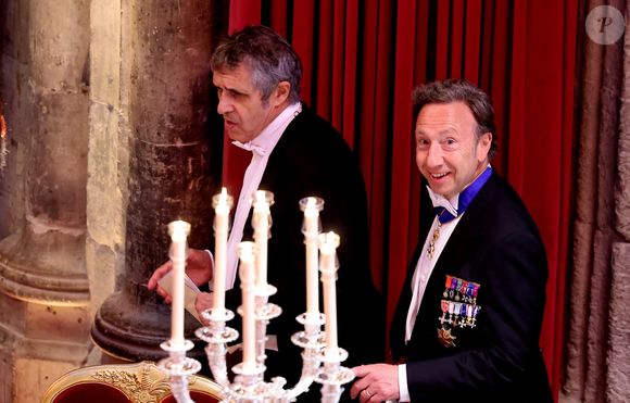 Ils ont croisé la route de Stéphane Bern 

Julien Clerc, Stéphane Bern lors d’un banquet d’état à Guildhall, Londres le 9 juillet 2025. Le couple présidentiel français est en voyage officiel au Royaume Uni pour trois jours.

© Dominique Jacovides / Bestimage