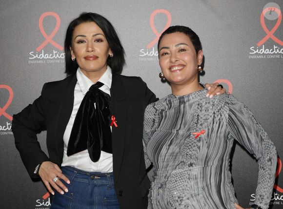 Karima Charni et Hedia Charni - Photocall de la soirée de lancement du Sidaction 2025 au Lido à Paris le 3 mars 2025. © Coadic Guirec/Bestimage