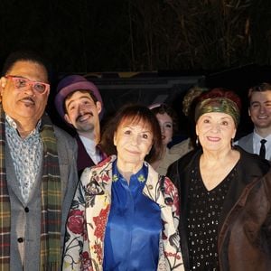 Fabienne Thibeault et son mari Christian Montagnac, Danièle Evenou - Générale de la comédie musicale "Victor Lustig, l’homme qui vendit la Tour Eiffel" au théâtre Bobino à Paris le 22 octobre 2025. © Coadic Guirec/Bestimage