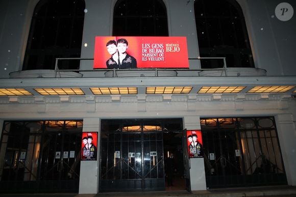 Exclusif - Illustration de la façade du Théâtre Marigny - Générale de la pièce "Les gens de Bilbao naissent où ils veulent" au théâtre Marigny à Paris le 19 Novembre 2024. © Bertrand Rindoff / Bestimage