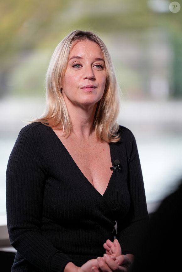 Ludivine Sagnier lors du lancement de la fondation Terres d'eau par Voies navigables de France (VNF) dont L.Sagnier est l'ambassadrice, à bord du Mirage au port Henri IV à Paris le 13 octobre 2025.
© Anne-Sophie Guebey / Bestimage