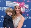 Drôle d'anecdote : son petit dernier, Robin, n'a découvert le passé Miss France de sa maman il n'y a que quelques mois de cela... Suscitant une réaction des plus mignonnes :
Miss France 1998 La présentatrice de télévision Sophie Thalmann et son bébé Robin assistent au Prix De Diane 2019 à l'hippodrome de Chantilly le 16 juin 2019 à Chantilly, France. Photo by Laurent Zabulon / ABACAPRESS.COM
