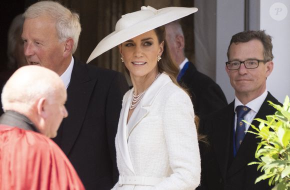 Kate Middleton lors du service de l'Ordre de la Jarretière au château de Windsor le 16 juin 2025 à Windsor, en Angleterre. © GoffPhotos/Bestimage
