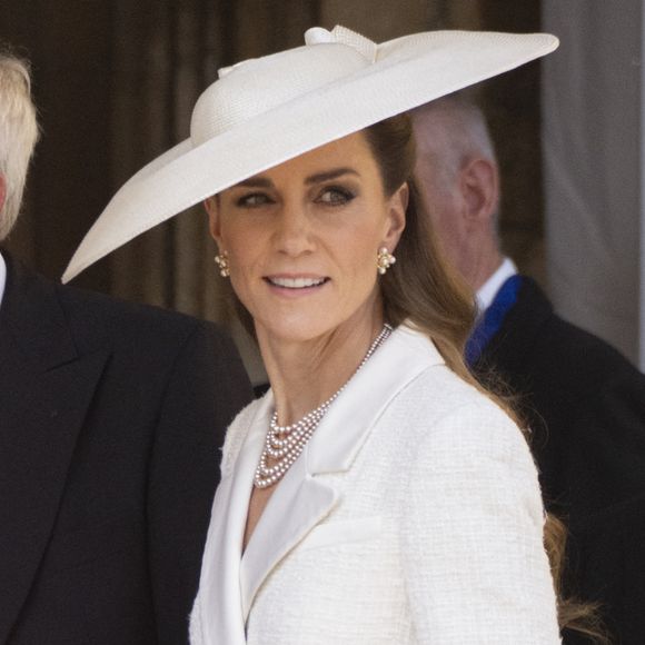 Kate Middleton lors du service de l'Ordre de la Jarretière au château de Windsor le 16 juin 2025 à Windsor, en Angleterre. © GoffPhotos/Bestimage