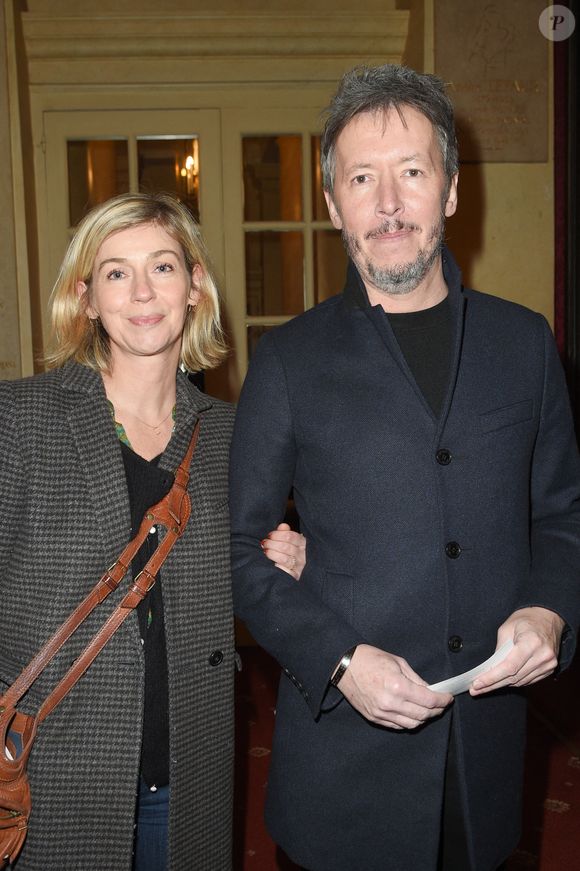 Jean-Luc Lemoine et sa compagne Adeline - People à la générale du woman show "Vive Demain !" de Michèle Bernier au théâtre des Variétés à Paris le 28 janvier 2019. © Coadic Guirec/Bestimage