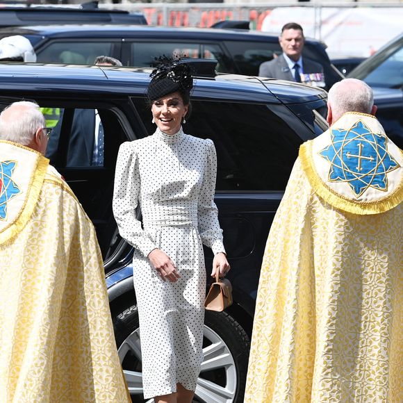 Catherine (Kate) Middleton, princesse de Galles - La famille royale britannique et les personnalités assistent à un service d'action de grâce à l'abbaye de Westminster à Londres, à l'occasion du 80ème anniversaire du jour de la Victoire en Europe (VE Day), le 8 mai 2025. GOFF INF / BESTIMAGE