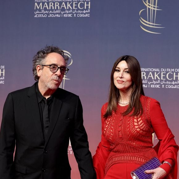 et le mien se sont rencontrés pour parcourir un bout de route ensemble, puis se séparer de nouveau. Mais tant que je vivrai, 

Tim Burton, Monica Bellucci au photocall de la cérémonie d'hommage à Sean Penn lors de la deuxième journée du 21e Festival international du film de Marrakech, le 30 novembre 2024 à Marrakech, Maroc. © Dominique Jacovides/Bestimage