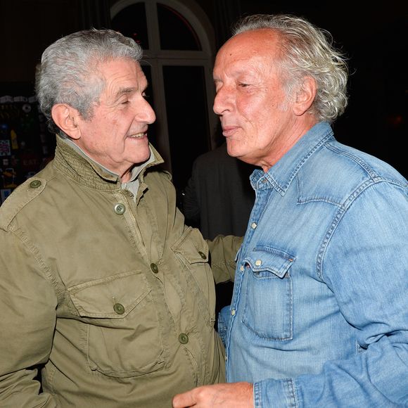 Semi-exclusif - Claude Lelouch et Didier Barbelivien - Le réalisateur français C. Lelouch célèbre ses 80 ans au restaurant Victoria à Paris, France, le 30 octobre 2017. © Coadic Guirec/Bestimage